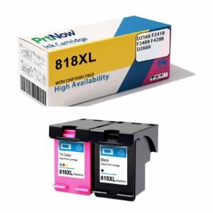 Colorino Compatible with HP HP818XL Ink Cartridge for Printers D2568 F2418 F2488 F4288 D2668-PrtNow