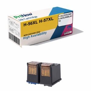 Colorino Compatible HP56 57XL Ink Cartridge 4255 5652 5608 9650 9680 Printer Ink Cartridge