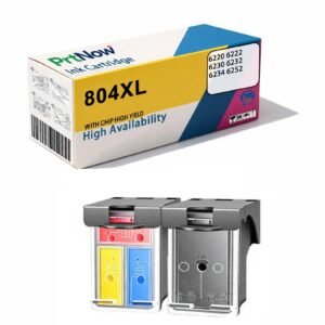 Compatible with HP804 Ink Cartridge for HP 6220 6222 6230 6232 6234 6252 Color Inkjet Printers-PrtNow