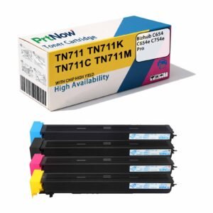 Compatible with Konica Minolta TN711, Mitutoyo C654 toner cartridge, Bizhub C754e copier toner cartridge, A3VU130 toner powder