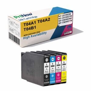 Compatible with Epson WF-C8190 C8690 Printer Ink Cartridges T04A1 T04A2 T04B1 Ink