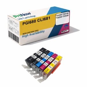 Compatible with Canon PGI-680 CLI-681 Ink Cartridges for Canon TS6260 TS8160 TS8260 TS9560