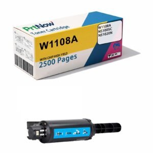 Compatible with HP W1108A, HP NS1005C, NS1020N Printer Ink Cartridge, 108A Smart Quick Charge Ink Powder Cartridge