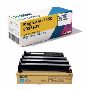 Compatible with Minolta Magicolor 7400 toner cartridge, 7440 ink cartridge, 7450II copier toner cartridge, 8938637