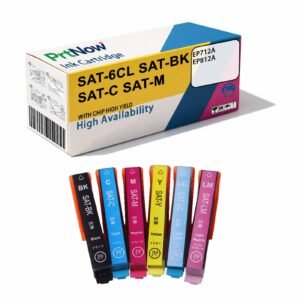Compatible with EPSON SAT-6CL SAT-BK SAT-C SAT EP712A EP-812A printer ink cartridges