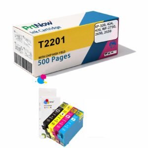 Compatible with Epson XP-320 424 420 WF-2750 2630 2650 Printers T2201 Ink Cartridge