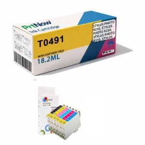 Near Ink Compatibility with STYLUS PHOTO R210, 230, 310, 350, RX510, 630, T0491 Ink Cartridges