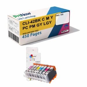 Compatible with Canon PRO-100 Ink Cartridge CLI-42BK C M Y PC PM GY LGY Ink Cartridges-PrtNow