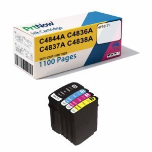 Compatible with HP 10 11 82 Ink Cartridge C4844A C4836A C4837A C4838A Ink Cartridge-PrtNow