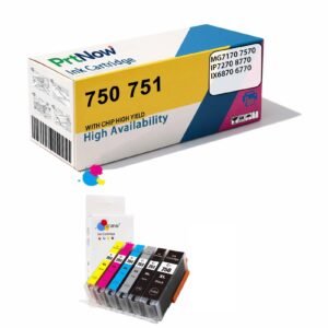 Compatible with Canon 750, 751, MG7170, 7570, IP7270, 8770, IX6870, 6770 Ink Cartridges