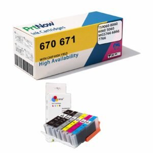 Compatible with Canon 670 671 TS9060 8060 6060 5060 MG5766 6866 7766 Ink Cartridges