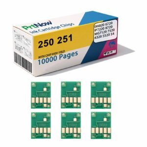 Compatible with Canon 250 251 IX6820 6720 IP7220 8720 MG7120 7520 Ink Cartridge Chips-PrtNow