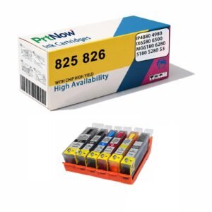Compatible with Canon IP4880 4980 IX6580 6500 MG6180 6280 825 826 Ink Cartridges