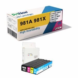 Compatible with HP 981A 981X X556DN 586D 586F 586Z J3M71A E58650dn Ink Cartridges