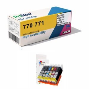 Compatible with Canon MG7770 5770 6870 TS8070 9070 5070 770 771 Ink Cartridges