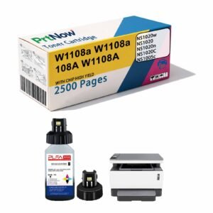 Compatible with HP108A HP NS1020w Toner Cartridge NS1005c Ink Cartridge W1108A Smart Flash Charging Printer Toner Tank