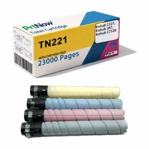 Compatible Konica Minolta TN221 toner cartridge for Konica Minolta Bizhub C227 287 C7528 copiers toner powder