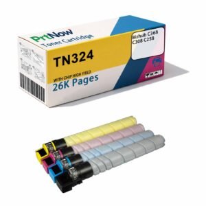 Compatible Konica Minolta TN324 toner cartridge, Konica Minolta Bizhub C368 C308 C258 toner ink cartridge