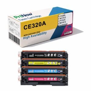 Compatible with HP CE320A toner cartridge, CM1312, CP1525, CM1415, Easytoner 128A color toner cartridge