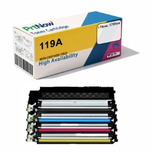 Compatible with HP 119A toner cartridge, HP 178nw toner cartridge, 179fnw toner cartridge, W2090A drum unit, 150A toner cartridge