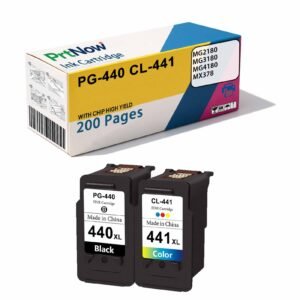 Compatible with Canon PG440 CL441 High Capacity Black Ink Cartridge MG2180 MG3180 MG4180 MX378-PrtNow
