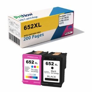 Compatible with HP 652 XL Ink Cartridge for Deskjet 1115 2135 3636 3790 4535 5275