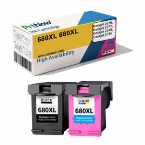 Compatible with HP 680XL Ink Cartridge for HP Deskjet 2676 2677 2678 3636 Printers Ink Cartridge