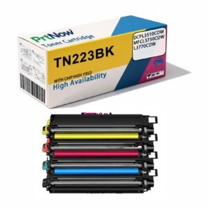 Brother TN223BK toner cartridge, L3770CDW toner cartridge, L3750CDW toner cartridge, TN227BK ink cartridge, North American version-PrtNow