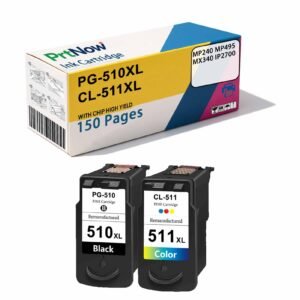 Compatible with Canon PG-510 CL-511XL High Capacity Ink Cartridges for MP240 MP495 MX340 iP2700 Printers-PrtNow