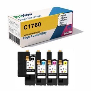 Compatible with Dell C1765nf toner cartridge, C1760nw toner, Dell 1355cnw printer, Dell ink cartridge 1350cnw-PrtNow