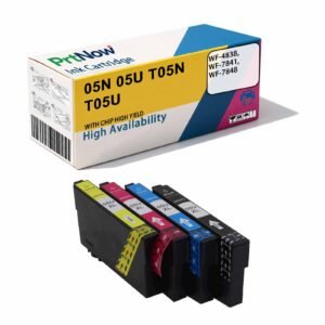 Compatible with Epson WF-4838, WF-7841, WF-7848 Printer Ink Cartridges T05N, T05U1, T05U