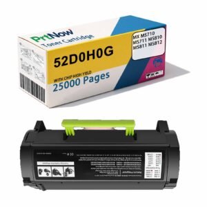 Compatible with Lexmark MX/MS710 711 Toner Cartridge, MS810 811 812 Ink Cartridge, Lexmark 52D0H0G toner-PrtNow