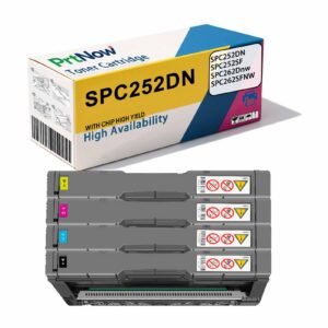 Compatible with Ricoh SPC252DN toner cartridge, SPC252S toner cartridge, C262SFNW ink cartridge, C262DNW toner, Ricoh-PrtNow