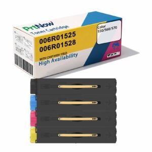 Compatible with Xerox C550 toner cartridge, Xerox Color 550/560/570 ink cartridge 006R01525/28/27/26-PrtNow