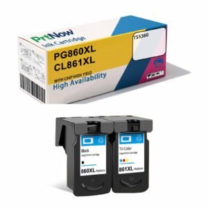 Colorino Compatible Canon PG860 CL861XL Ink Cartridge for PIXUS TS5380 Printer Ink Cartridge, Refillable