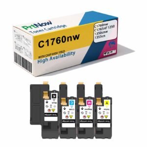 Suitable for Dell C1760nw toner cartridge, C1765nf ink cartridge, Dell 1250 1350cnw 1355cn toner cartridge