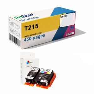 T-215BK Ink Cartridge for T215CL Pigment Ink, Black and Color, Suitable for WF-100 Printer