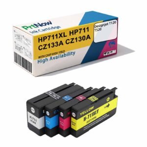 Compatible with HP HP711 Ink Cartridge CZ133A Black, HP T120 T520 T530 Plotter Ink Cartridge
