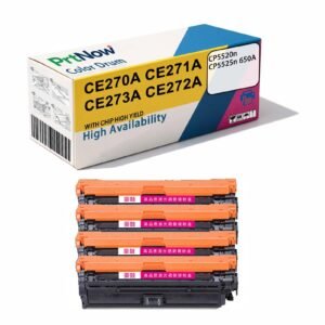Suitable for HP CP5520n toner cartridge, HP CP5525n color printer ink cartridge, HP 650A toner cartridge, CE270A toner cartridge