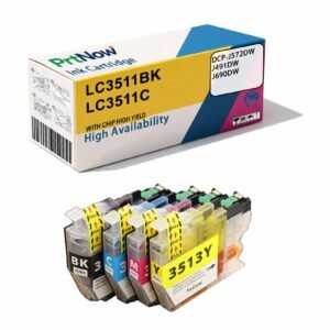 Compatible with Brother LC3511 LC3513 Ink Cartridges for DCP-J572DW J491DW J690DW Printers