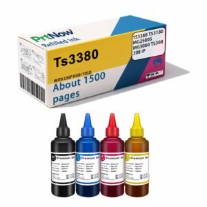Compatible with Canon TS3380 ink MG2580 3080 printers Universal TS3180 Refillable IP2880s Printer