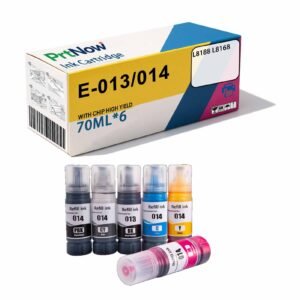 Compatible Epson 013 014 Ink Cartridge Ink for L8188 L8168 Printer Refilled Ink 6 Colors