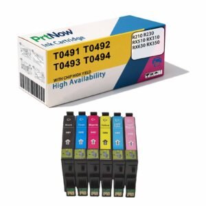 Compatible with Epson R210 Ink Cartridge T0491 T0496 R230 Printer Ink Cartridge Ink