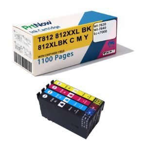 Compatible with EPSON 812-I 812XL Ink Cartridge, wf-7820 wf-7840 Printer Ink Cartridge