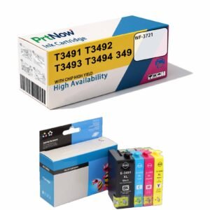 Compatible Epson 349 T349 T3491 T3492 T3493 T3494 WF-3721 Printer Ink Cartridges