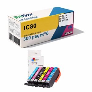 Compatible with Epson IC80 Ink Cartridge EPSON EP-807 EP-808 AW AB AR 907F Ink Cartridge Ink