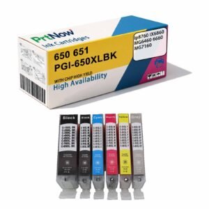 Compatible with Canon CANON 650 651 PGI-650 CLI-651 IX6860 IP8760 Ink Cartridges