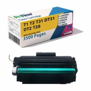 Compatible with Dell T1/T2/T31/DT31/DT2/T2S toner cartridges P2500DNW/P2505DW/P2000DN