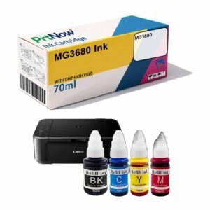 Compatible Canon GI-890 Four-Color Ink MG3680 Inkjet Color Printer Cartridge Refill, Non-OEM