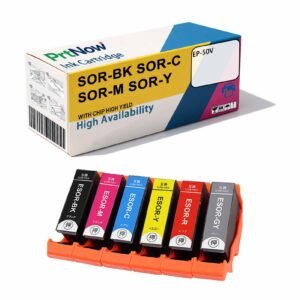 Compatible with EPSON SOR SOR-BK SOR-6CL Ink Cartridge, Epson EP-50V Printer Ink Cartridge